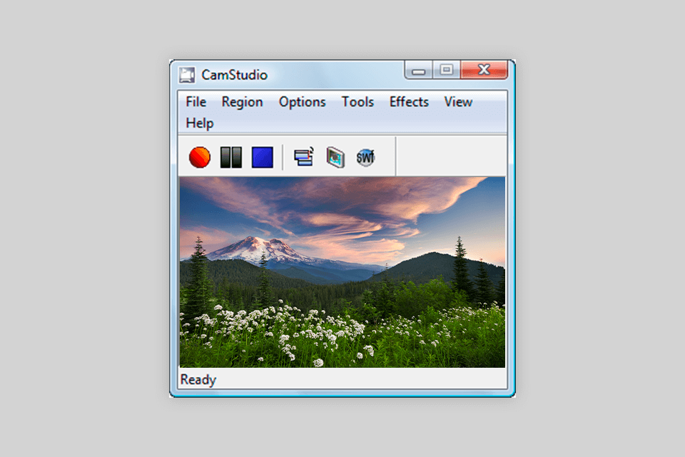 camstudio laptop screen recorder interface