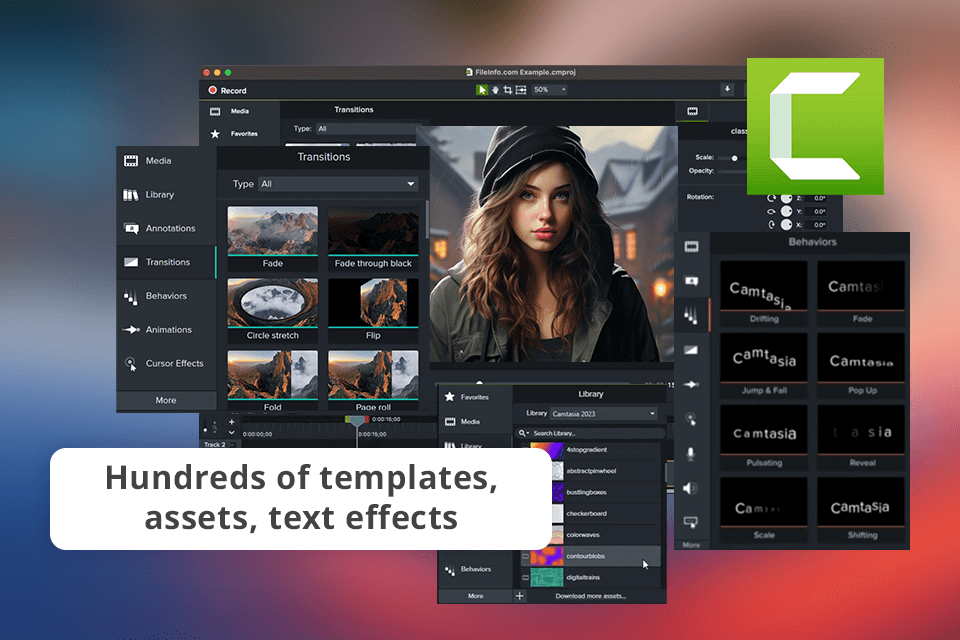 camtasia features