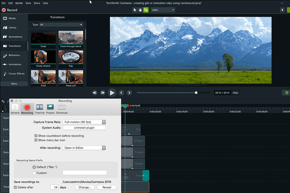 camtasia filmora alternative interface
