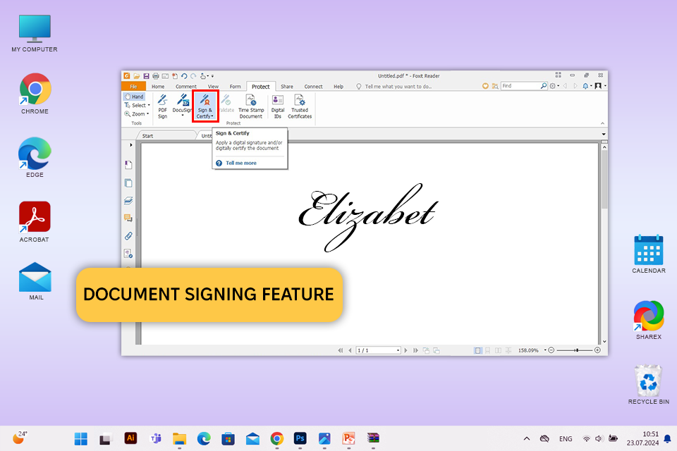 foxit reader interface