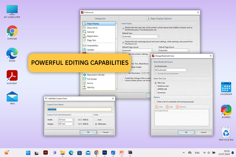 pdf xchange editor interface