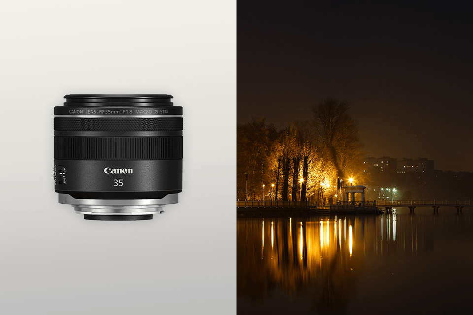 canon 35mm macro lens for night photography