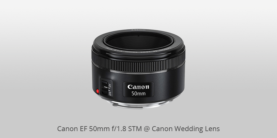 canon ef 50mm f/1.8 stm canon wedding lens