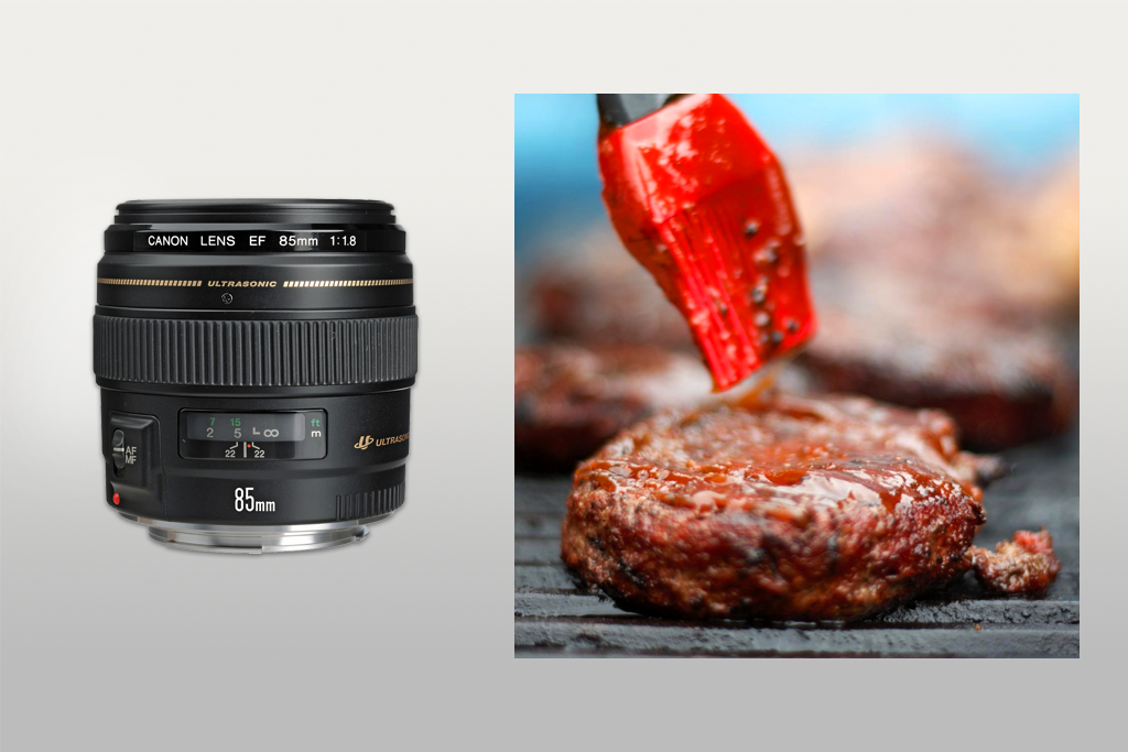 canon ef 85mm usm lens for food photography