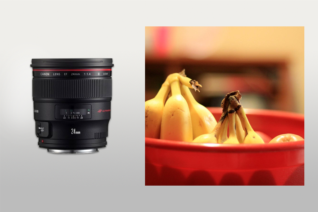 canon ef 24mm ii usm lens for food photography