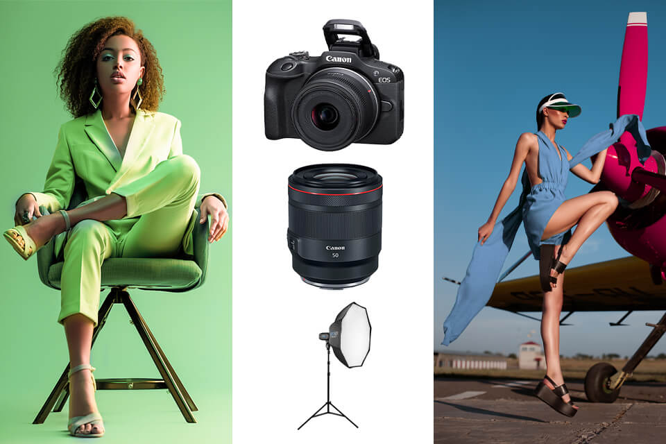 canon eos r100 camera for fashion photography