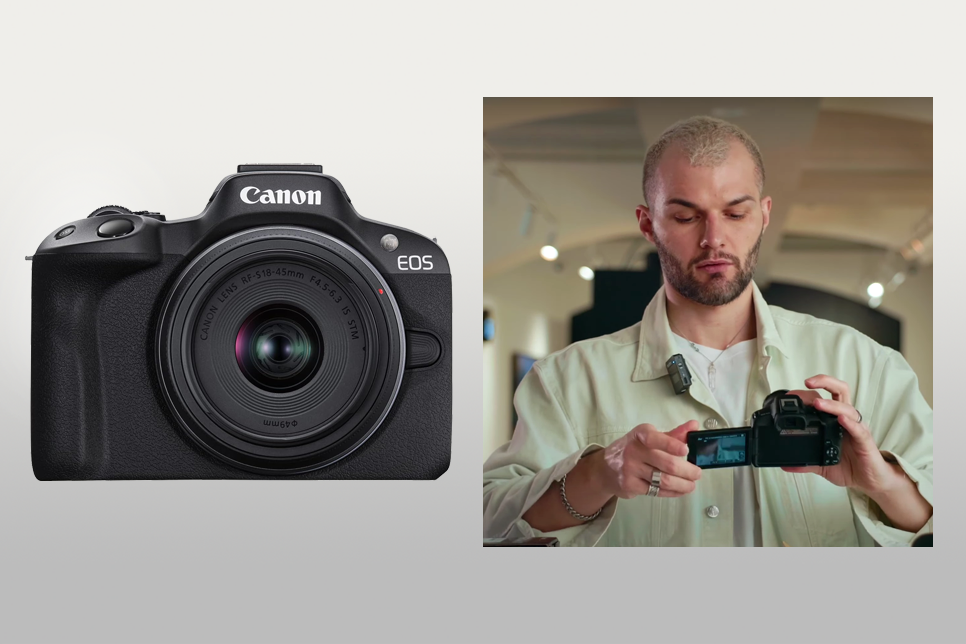 canon eos r50 camera for podcasting