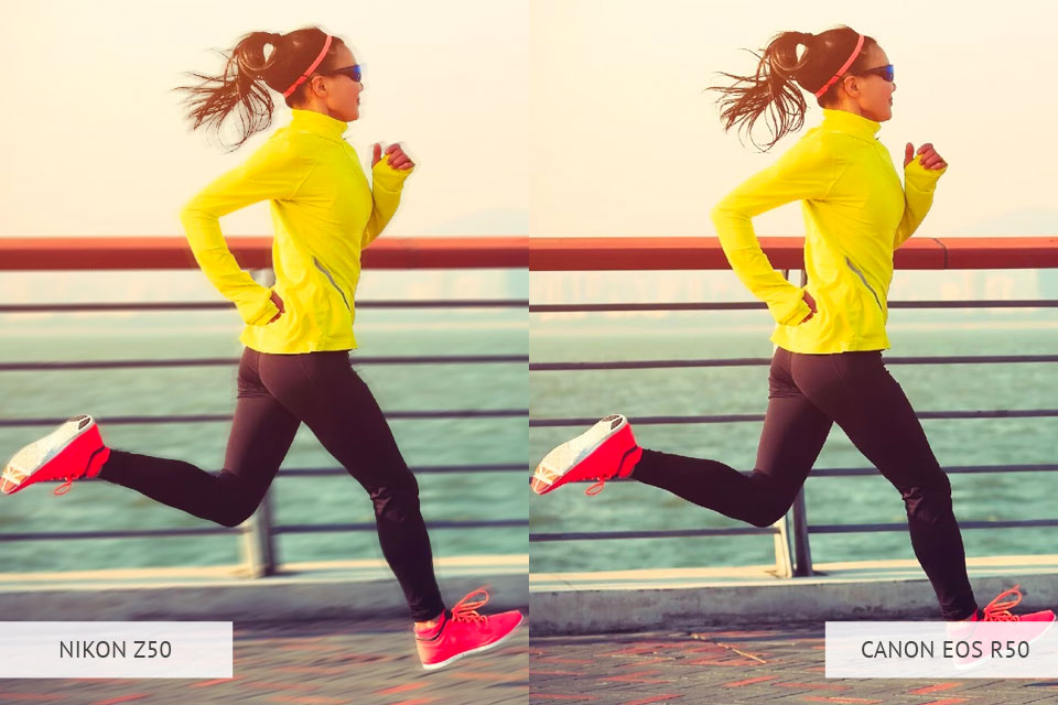 canon vs nikon fast moving