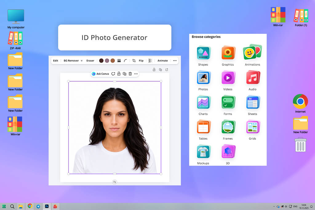 canva 2x2 picture maker