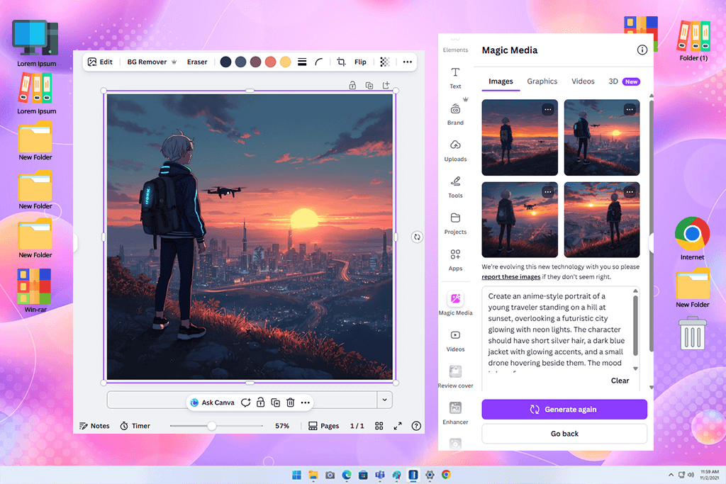 canva ai anime generator tool