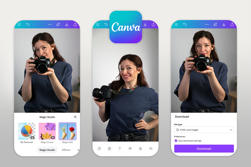 canva ai app for ios and android