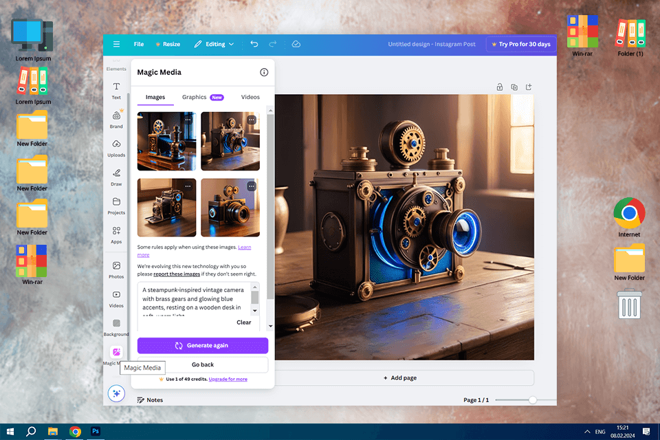 canva ai art generator