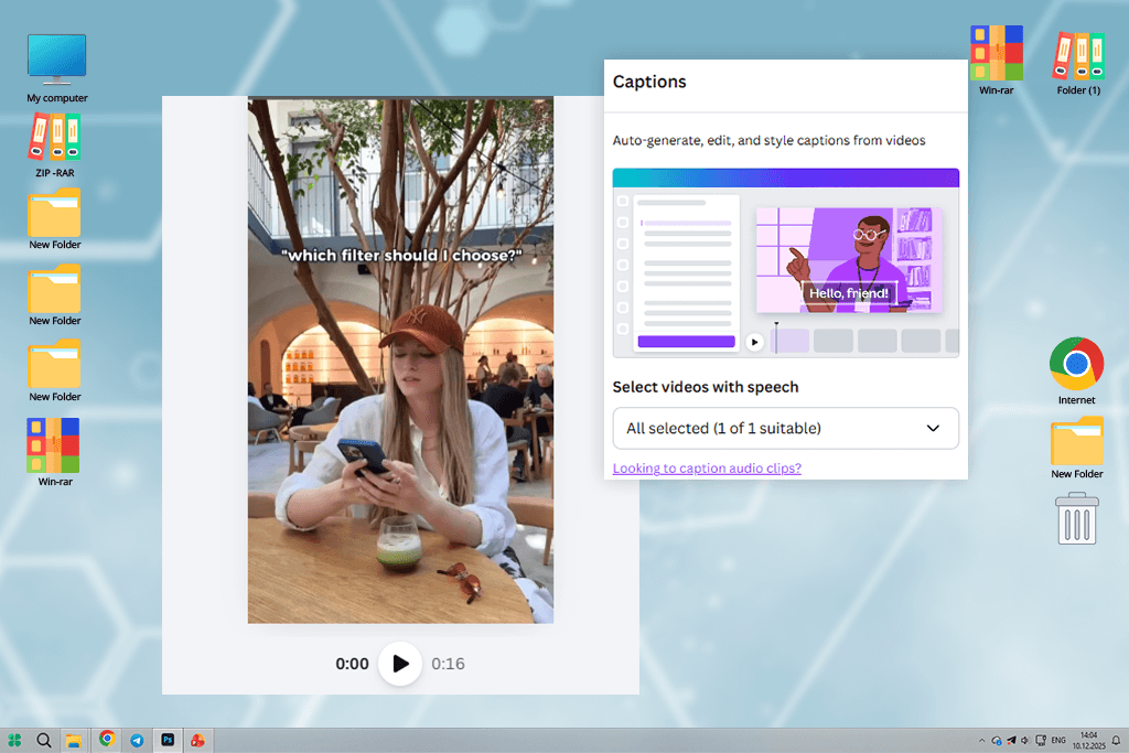 canva ai caption generator