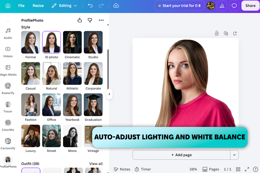 canva ai selfie generators