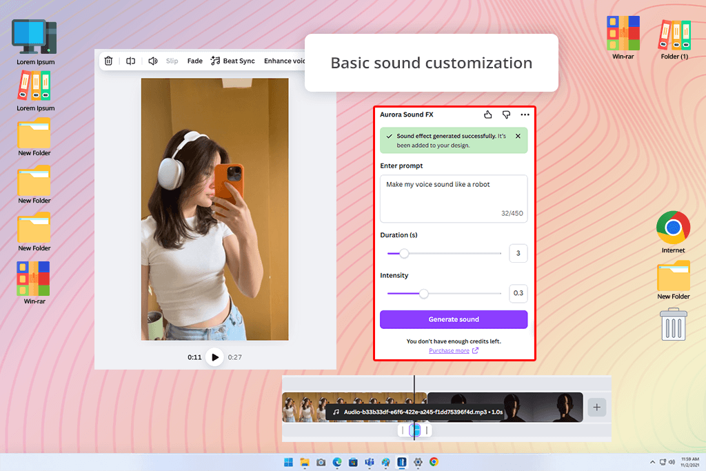canva ai sound effect generator