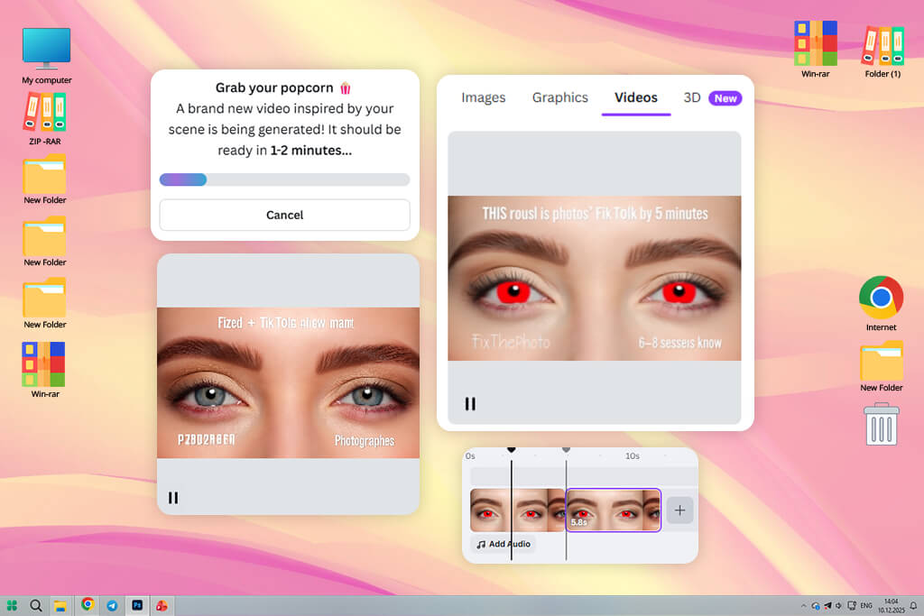 canva ai tiktok videogenerator