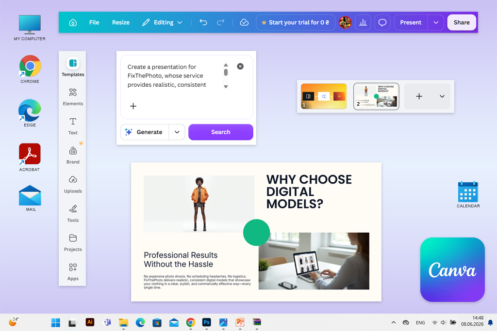 canva ai tool like gamma