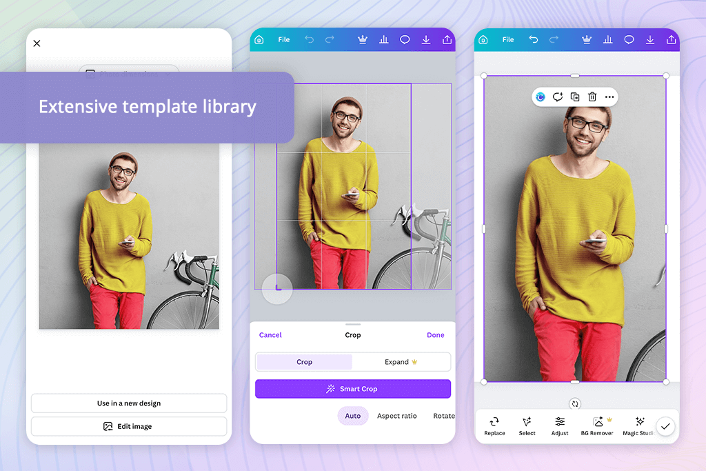 canva cropping pictures app