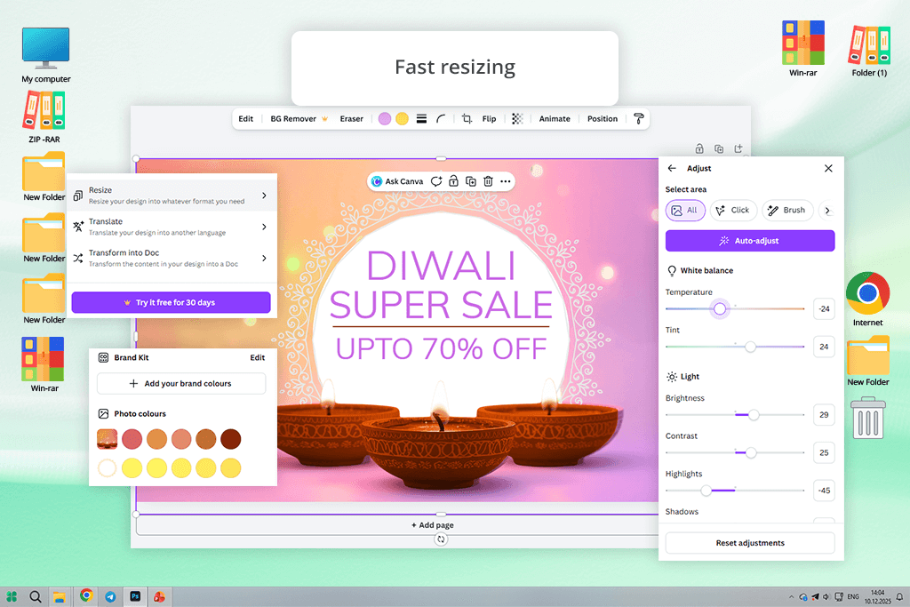 canva interface