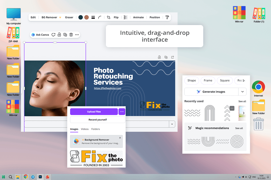 canva interface