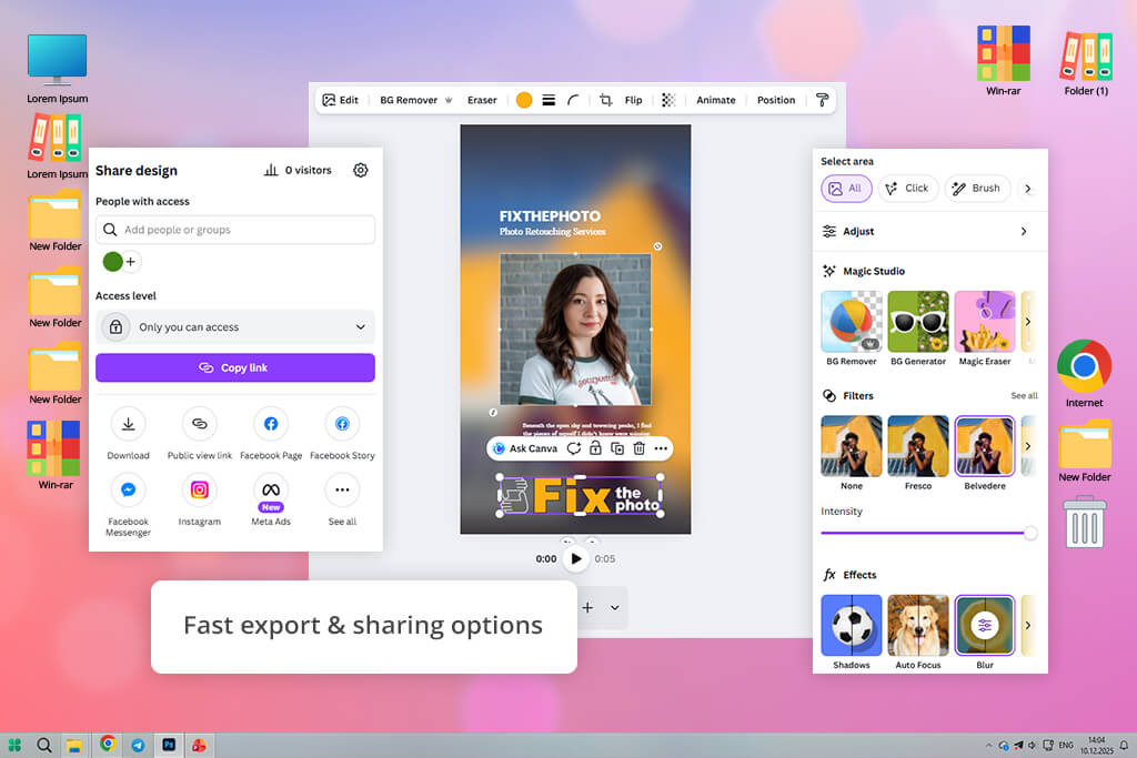 canva facebook story maker