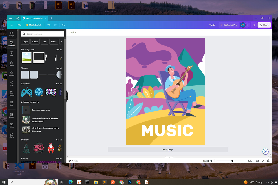 canva for windows screen
