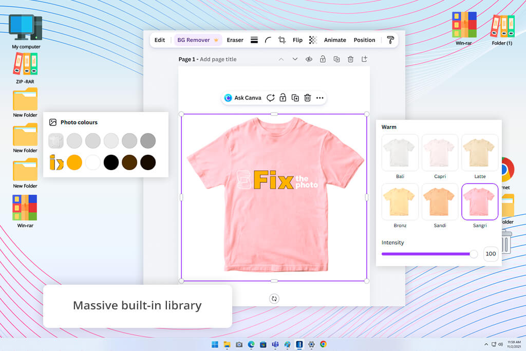 canva interface