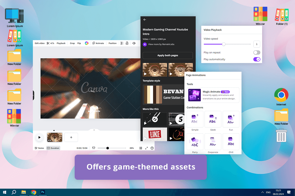 canva gaming intro maker