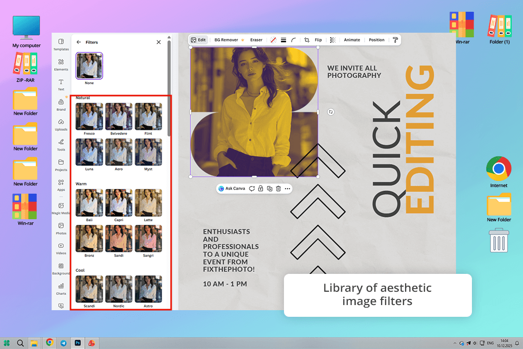 canva image filters
