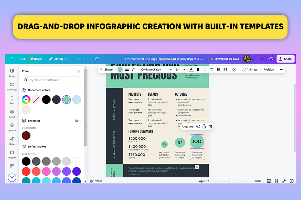 canva infogram alternative