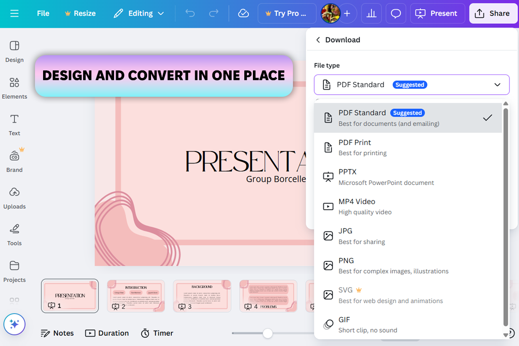 canva ppt to pdf converter