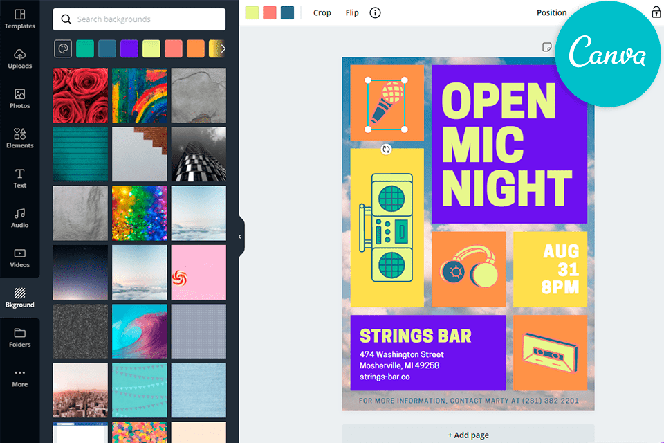canva interface