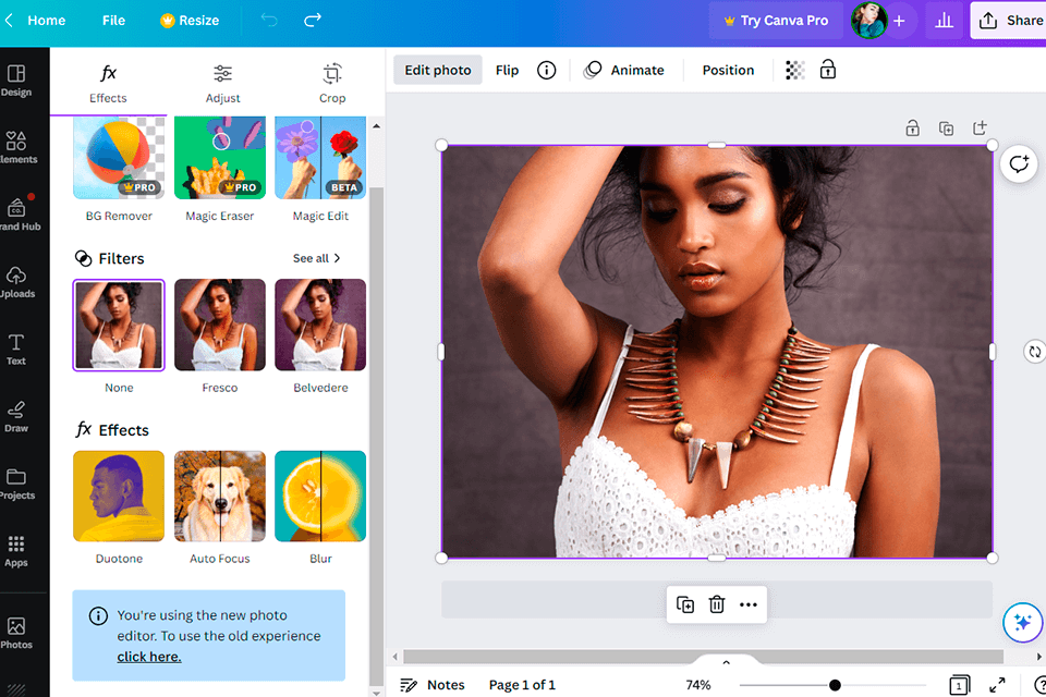interfaz canva jpg a pdf converter