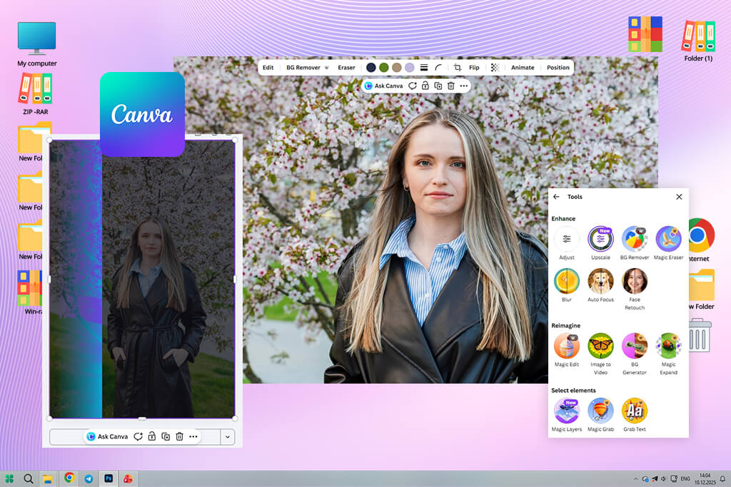 canva photo blur remover