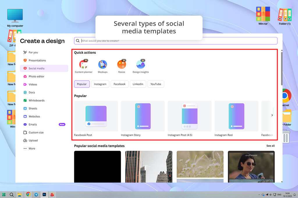 canva social media templates