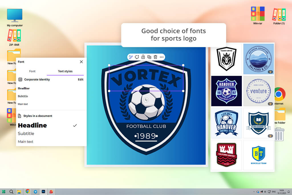 canva sports logo maker