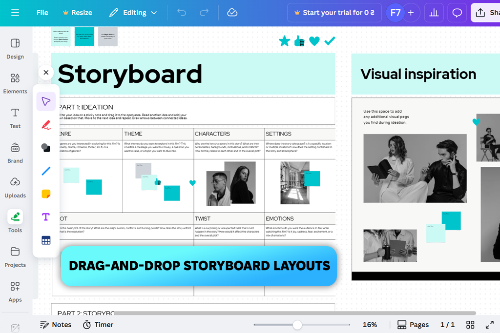canva storyboard software