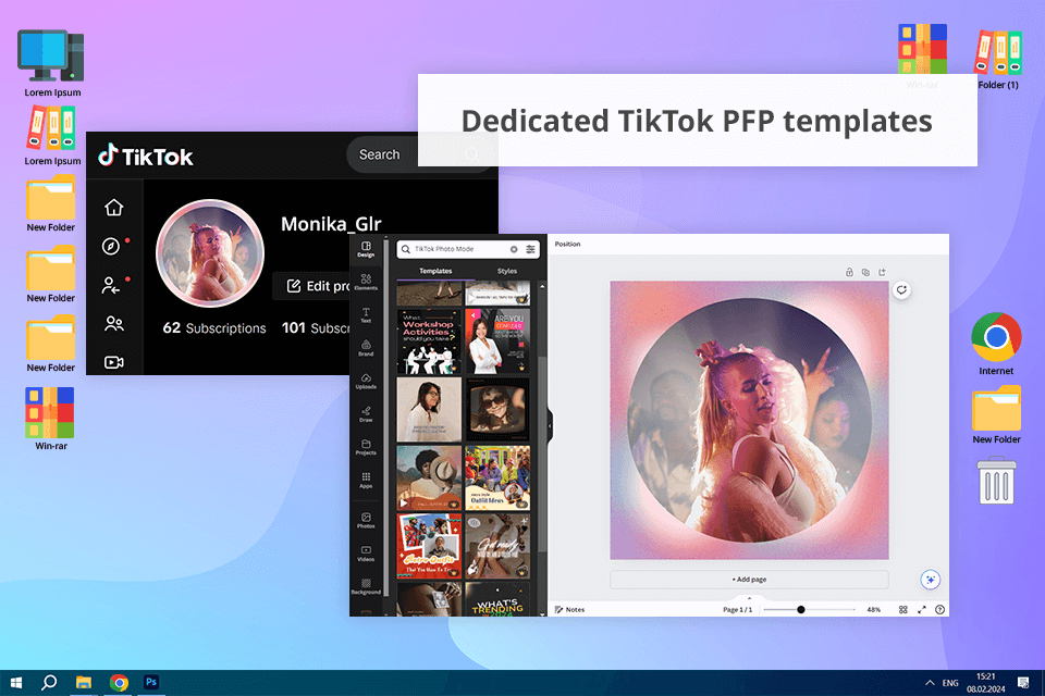 canva tiktok pfp maker