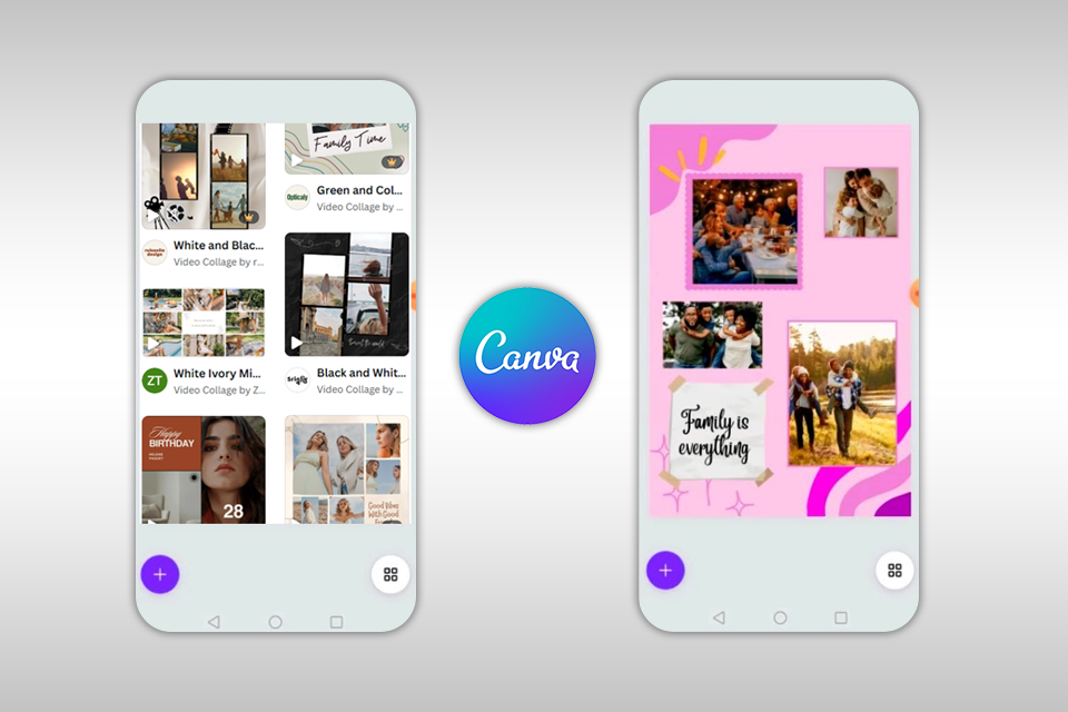 canva video collage app