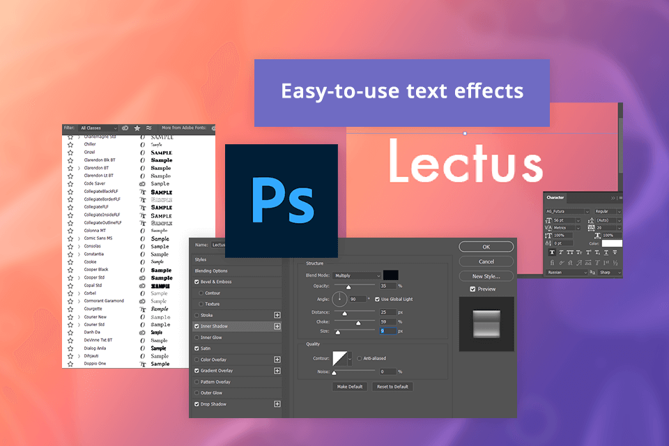 photoshop logo creation
