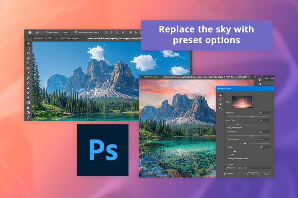 photoshop preset options