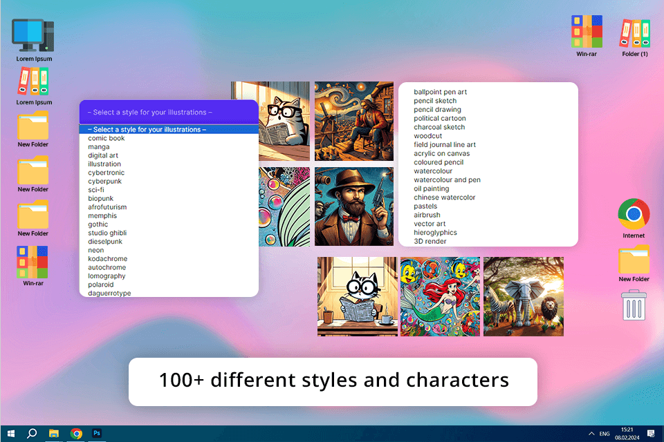 neural canvas ai comic generator interface