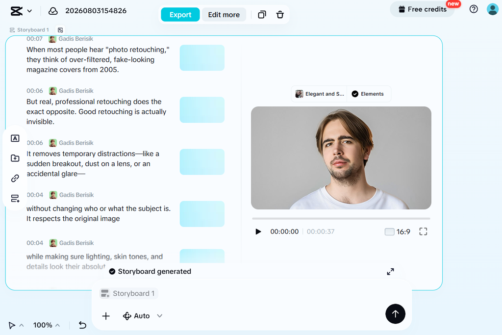 capcut ai video script generator
