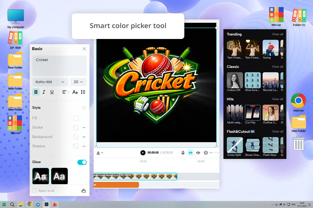 capcut cricket logo maker