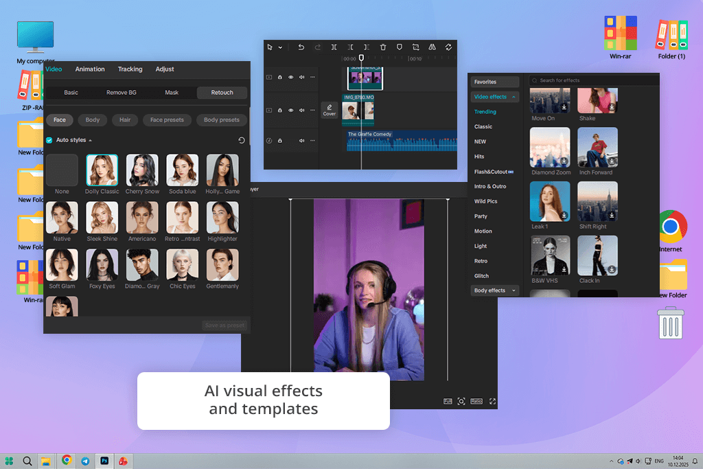 capcut interface
