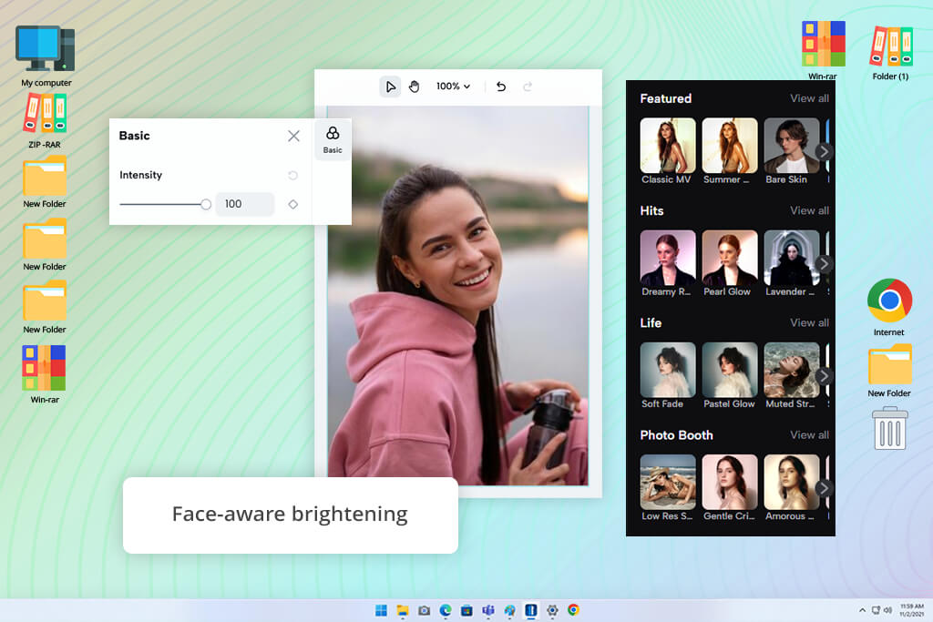 capcut  image brightener online