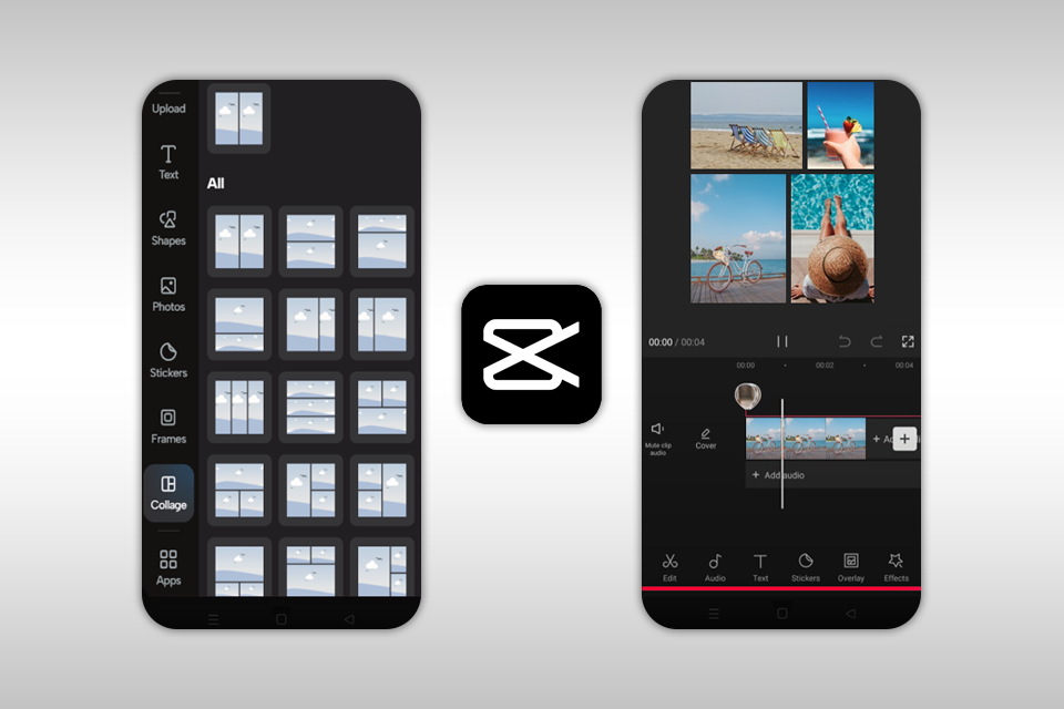 capcut video collage app
