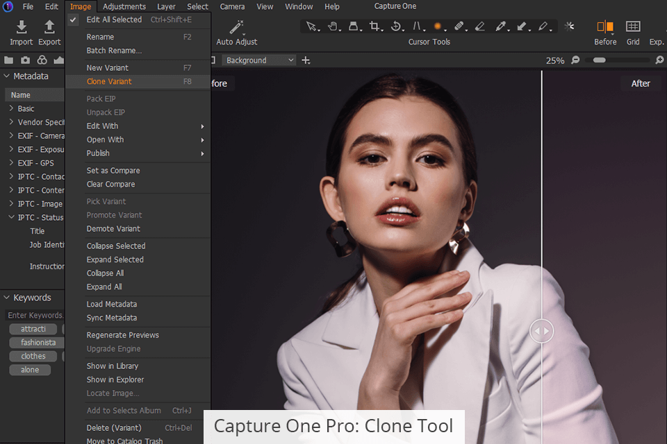 capture one pro clone tool