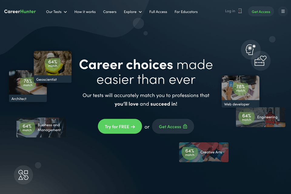 careerhunter platform interface