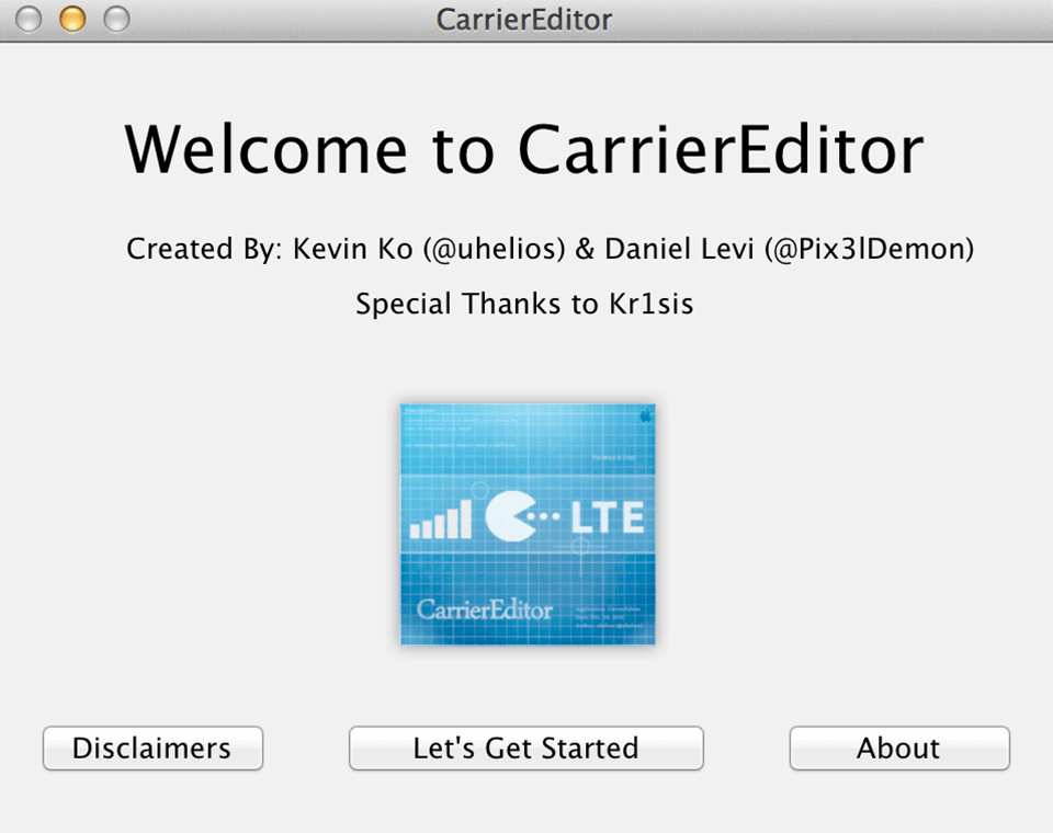 carriereditor download interface